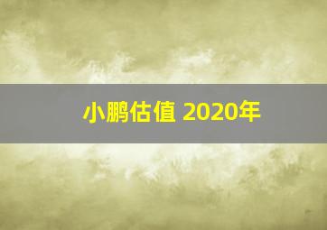 小鹏估值 2020年